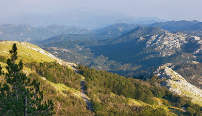 Fototapeta premium View of Lovсen national park, Montenegro.
