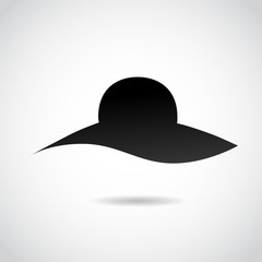 Retro woman's vector hat.