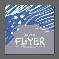 Abstract flyer with space for text. It can be used as an invitation to a night club. Vector