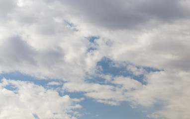 Beautiful clouds on a blue sky as background
