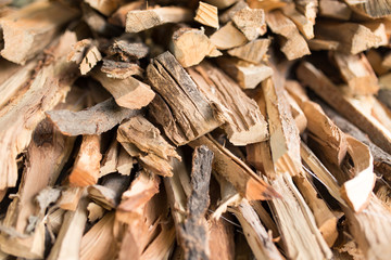 firewood as background