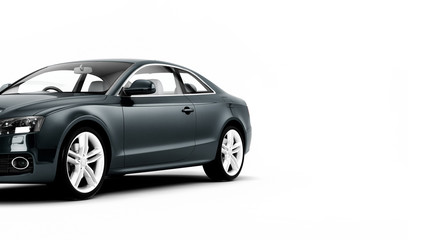 Fototapeta premium CG render of generic luxury coupe car