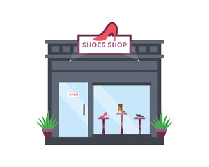 Modern Flat Commercial Building - Female Shoe Boutique