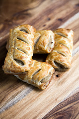 Traditional sausage rolls