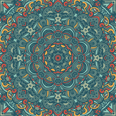 Festive Tribal ethnic seamless vector pattern ornamental