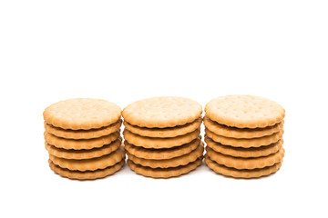 Sandwich biscuits, filled with chocolate