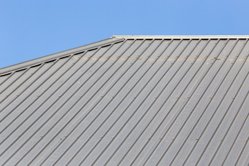 Fototapeta na wymiar metal roofing roof as background