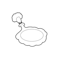 Whoopee cushion icon in outline style isolated on white background. Toy symbol