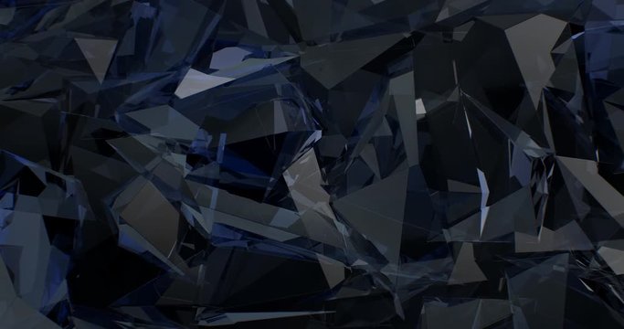 Abstract Crystallized Water Background Glossy Design (Loop)