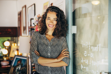 Portrait of smiling woman