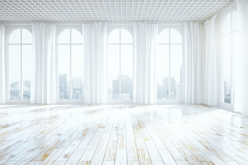 Bright unfurnished interior