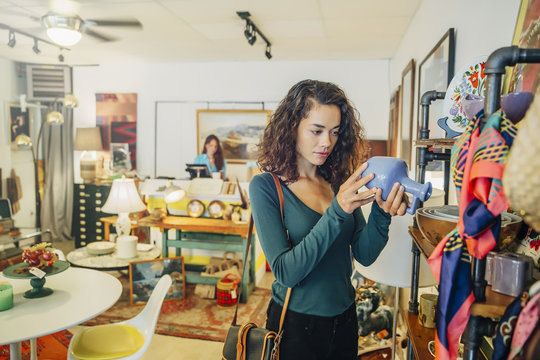 Woman Shopping In A Store