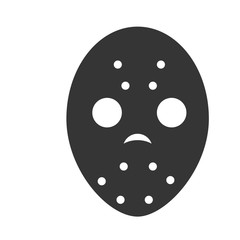 mask hockey sport protection face head uniform vector illustration isolated