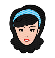 woman female comic pop art