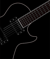Fototapeta na wymiar Electric Guitar Close Up