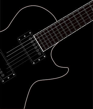 Electric Guitar Close Up
