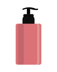 flat design cosmetic bottle icon vector illustration