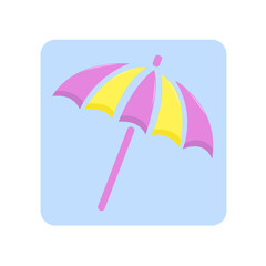 Sun Umbrella Vintage Summer Icon