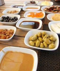Some great tasting ingredients used for a Turkish village breakfast