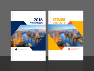 Cover design for annual report and business catalog, magazine, flyer or booklet. Brochure template layout. A4 cover vector EPS-10 sample image with Gradient Mesh. - 118411452