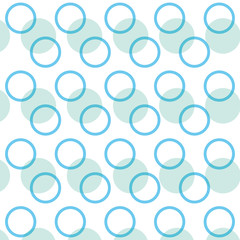 flat design geometrical circular pattern background vector illustration