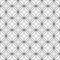 flat design geometrical circular pattern background vector illustration