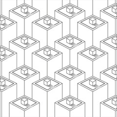 flat design geometrical pattern background vector illustration