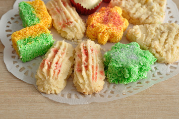 Colorful Indian biscuits