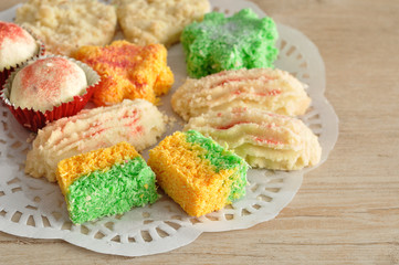 Colorful Indian biscuits
