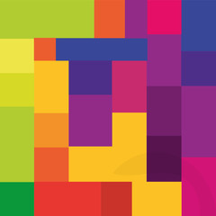 flat abstract square pattern background design vector illustration