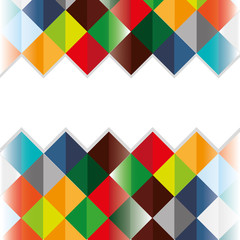 flat abstract square pattern background design vector illustration