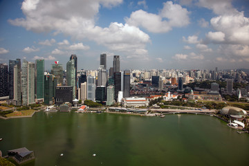 Amazing aerial city views from Singapore