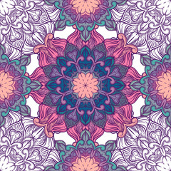 Seamless pattern with floral ornament