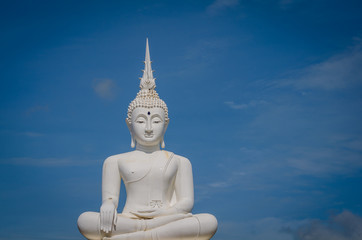 White Buddha in Thailand