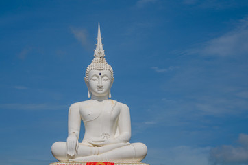 White Buddha in Thailand