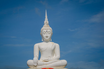 White Buddha in Thailand