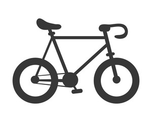 Obraz premium flat design single bike icon vector illustration