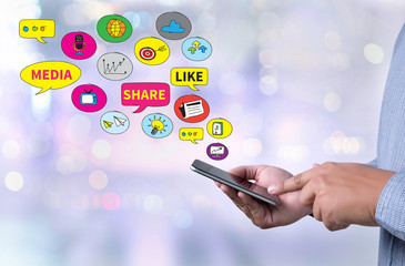 Connecting and Sharing Social Media people use connect