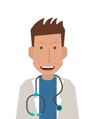 Fototapeta premium flat design doctor or medic icon vector illustration