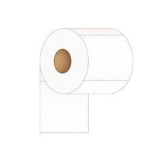 Roll of toilet paper. Isolated illustration. Vector