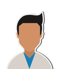 flat design doctor or medic icon vector illustration