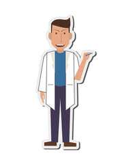flat design doctor or medic icon vector illustration
