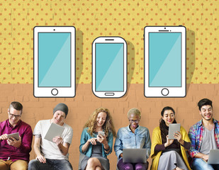 Smartphone Devices Wireless Mobile Cellphone Concept