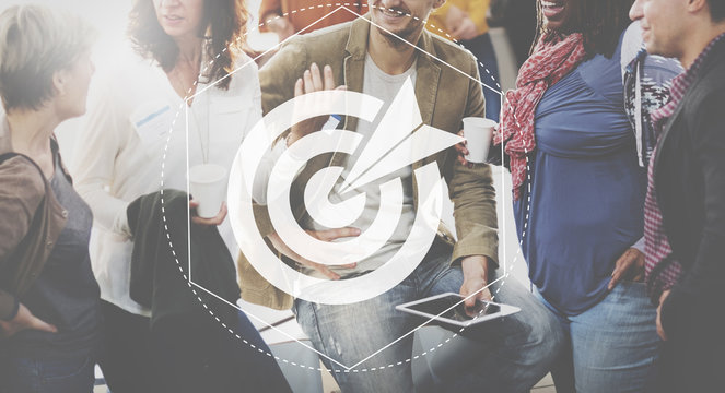 Target Goals Expectations Achievement Graphic Concept