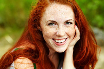 beautiful redhead woman - 118420454