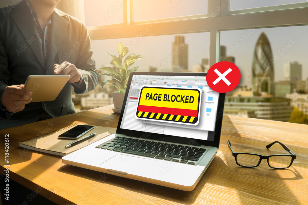 Poster data failure computer page blocked browsing connection data fail