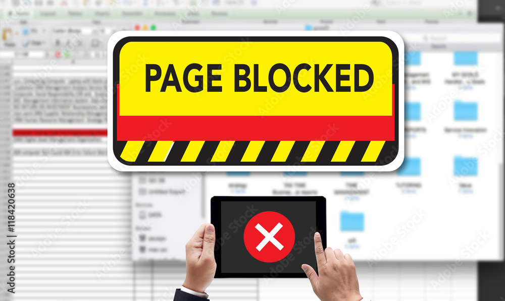 Poster data failure computer page blocked browsing connection data fail