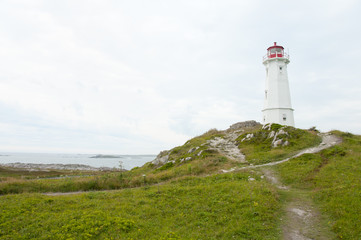 Fototapeta na wymiar Louisbourg Lighthouse - Nova Scotia - Canada