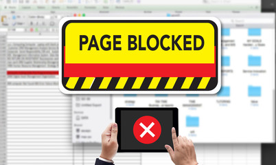 Data Failure computer Page Blocked Browsing Connection Data Fail