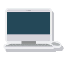 Fototapeta premium computer desktop isolated icon vector illustration design